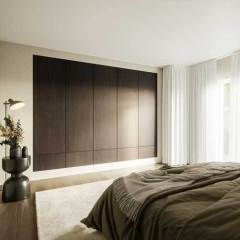 Eg, vild finér, skiffer brun lak. Profil L2