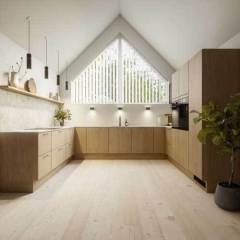 Eg, vild finér, natur lak. Profil L11