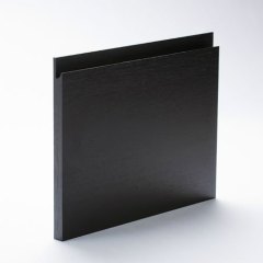 Grebsfri, eg finér, sort lak