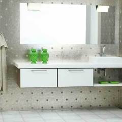 Hvid laminat, valnød klar lak. Profil L2